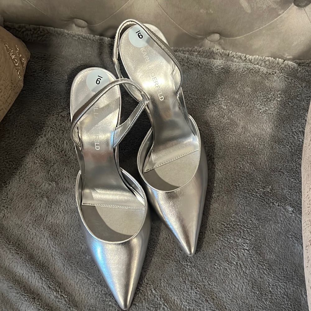 Sexy silver heel